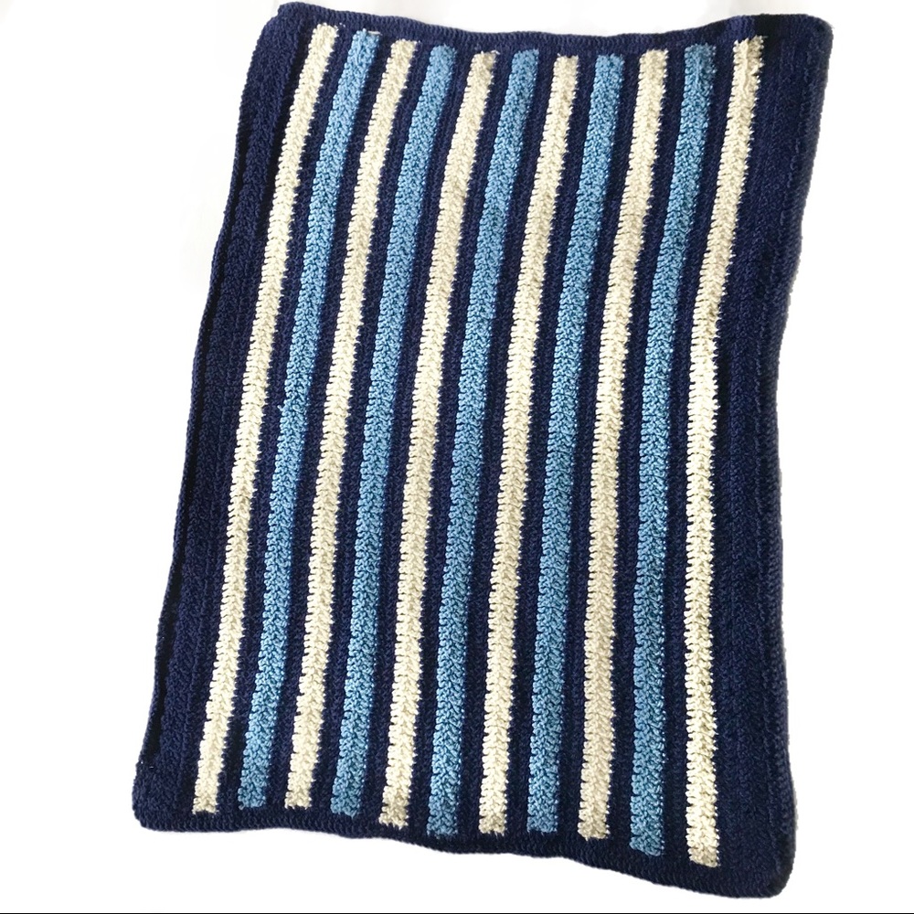*SOLD* Handmade Crocheted Kids Blanket 30x44